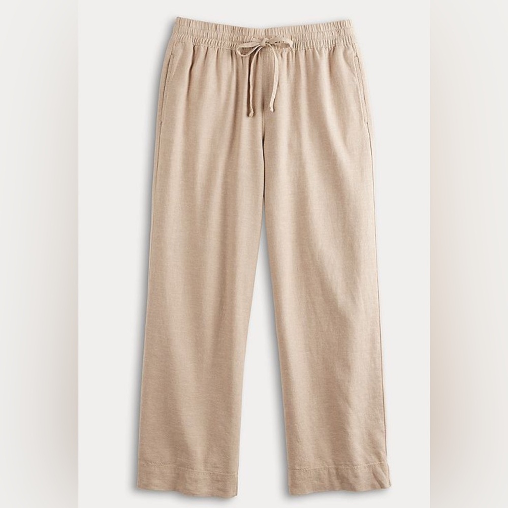 Women’s Sonoma Goods for Life Linen Blend Pants Wide Leg